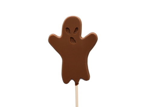 Milk Chocolate Halloween Ghost Boo Number 2 Pop|Mueller Chocolate Co.