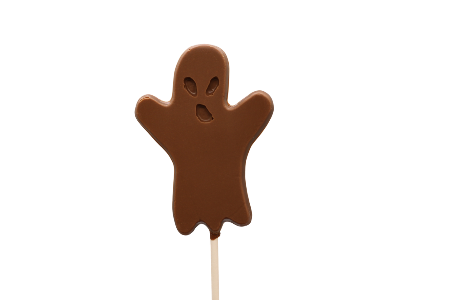Milk Chocolate Halloween Ghost Boo Number 2 Pop|Mueller Chocolate Co.