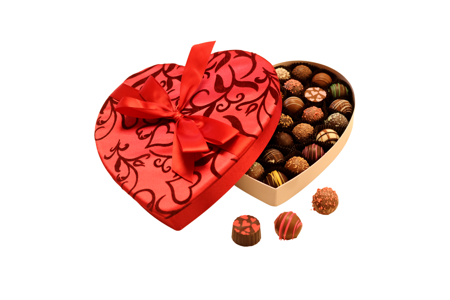 Assorted Chocolate Truffle Heart Box