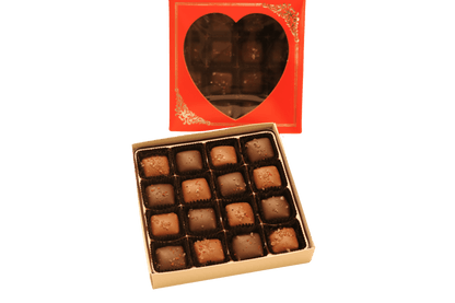 Valentine Chocolate Sea Salt Caramel Box - Handmade Gift Box | Mueller Chocolate Co.