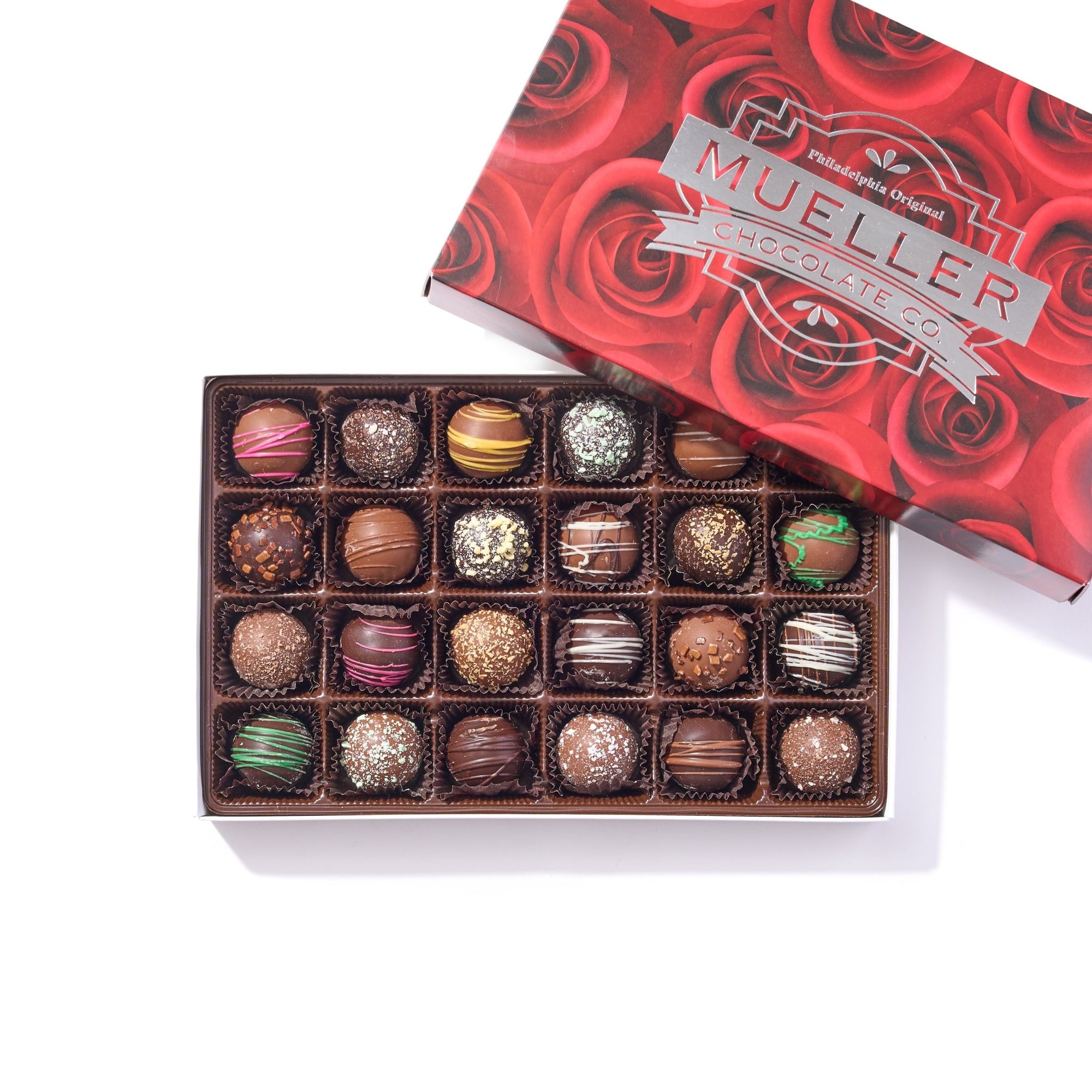 Valentine Chocolate Truffle Assortment Gift Box - Handmade Gift Box | Mueller Chocolate Co.