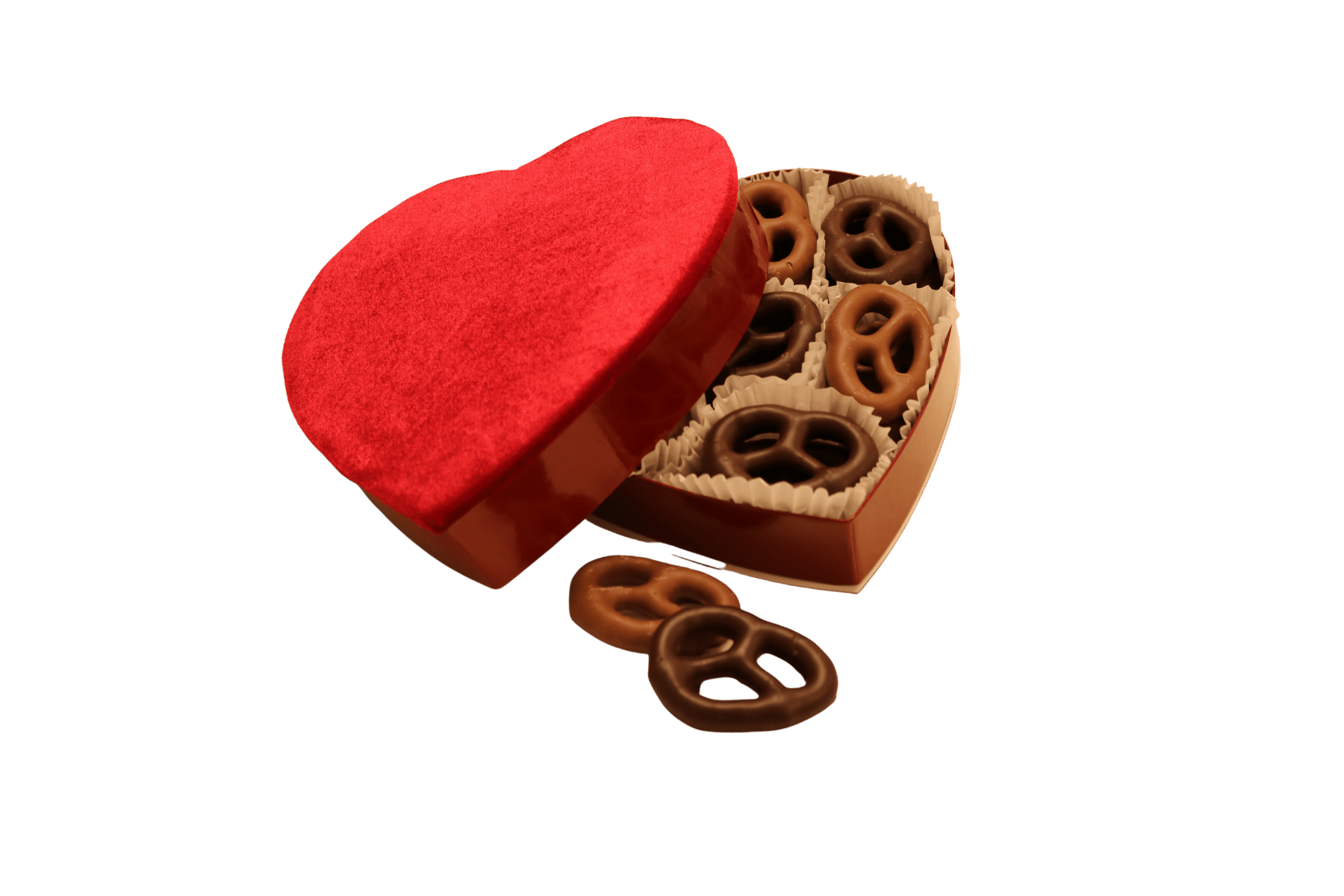 Valentine Heart Chocolate Pretzel Box - Handmade Gift Box | Mueller Chocolate Co.