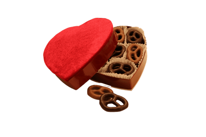 Valentine Heart Chocolate Pretzel Box - Handmade Gift Box | Mueller Chocolate Co.
