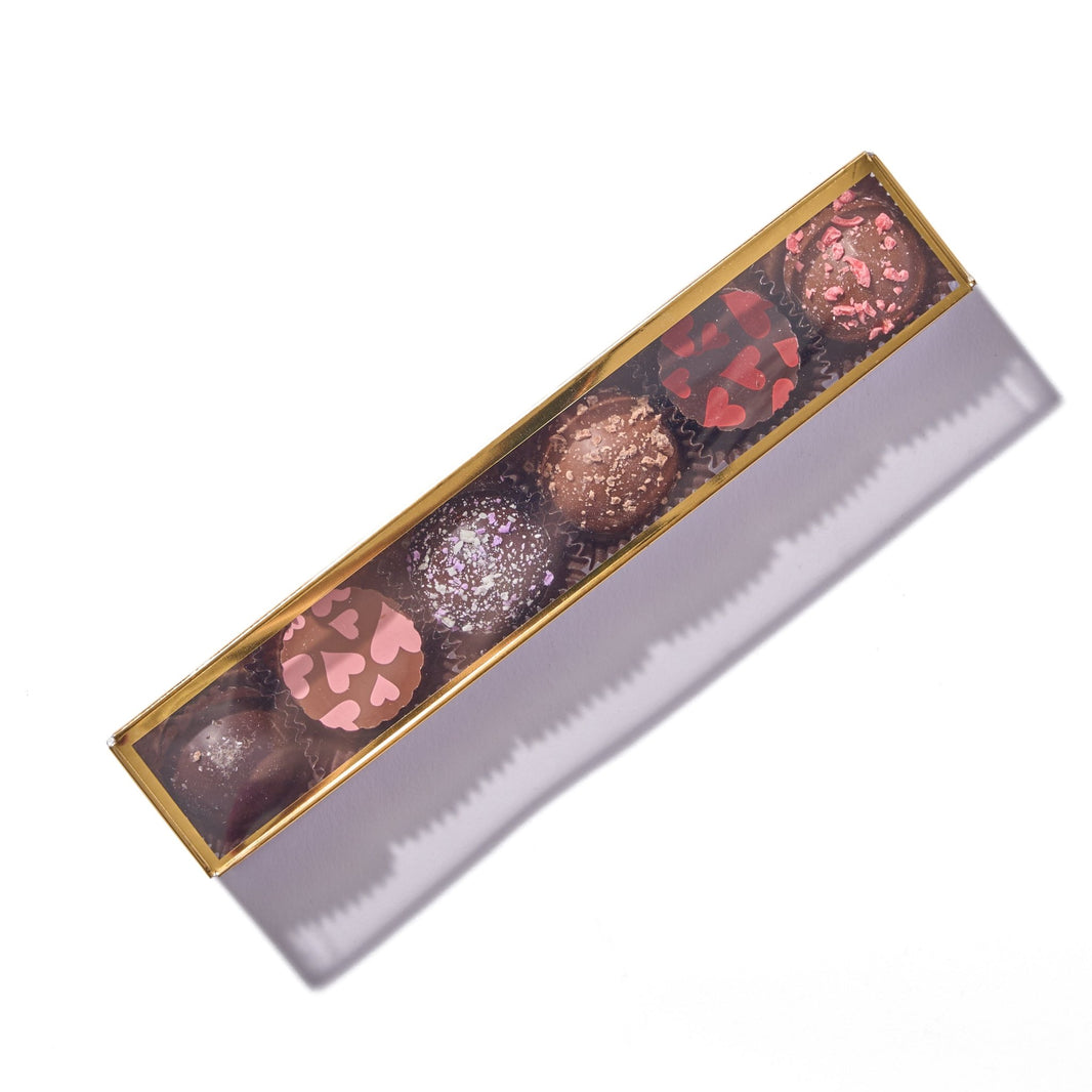 Valentine Truffle Assortment – 6 - Piece Gift Box - Handmade Gift Box | Mueller Chocolate Co.