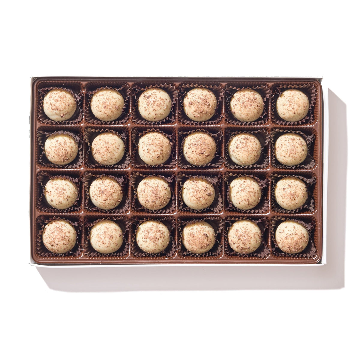 White Chocolate Truffle Gift Box – 24 Piece - Handmade Chocolate | Mueller Chocolate Co.