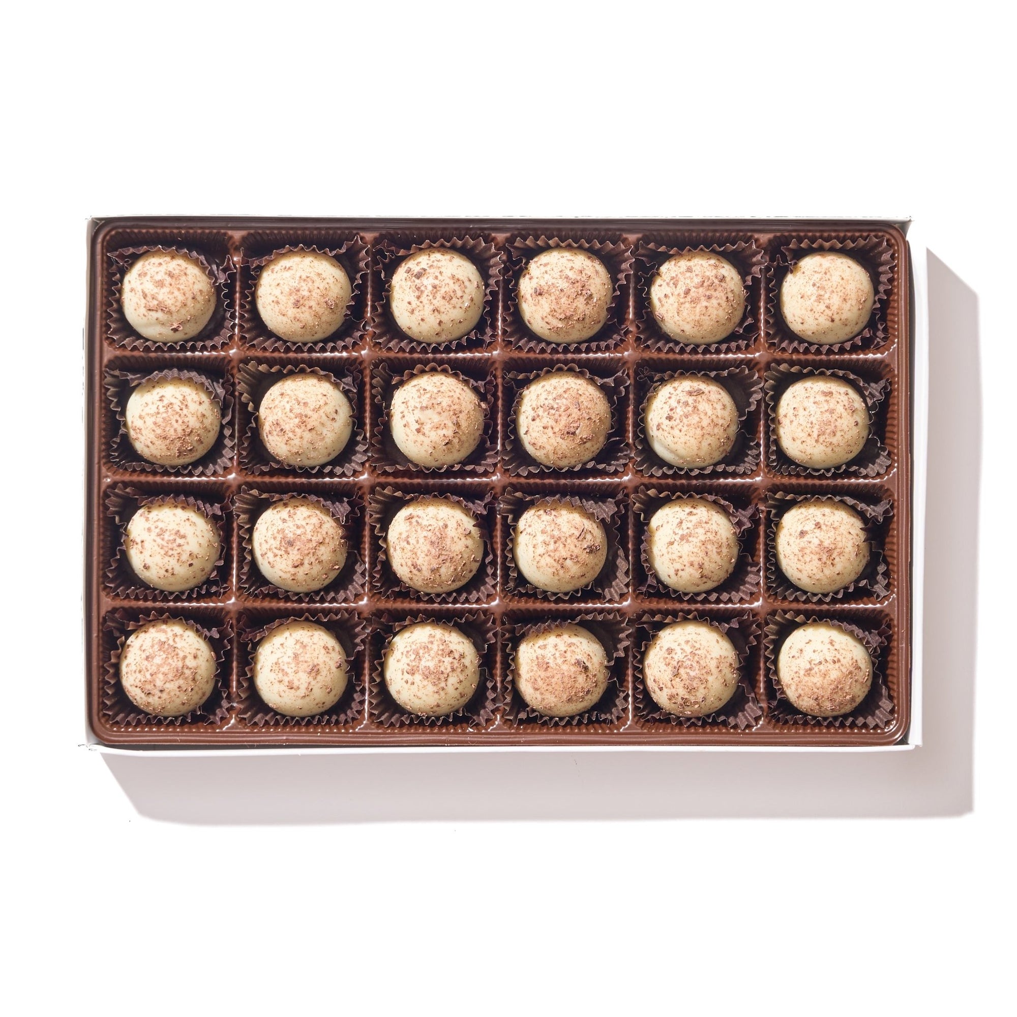 White Chocolate Truffle Gift Box – 24 Piece - Handmade Chocolate | Mueller Chocolate Co.